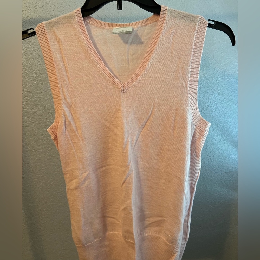 Nike Light Pink V-Neck Golf Sweater